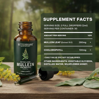 Mullein + Chlorophyll Lung Drops
